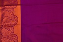 Magenta Color Semi Silk with full Jacquard Weaving