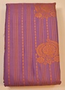 Lavender Color Semi Silk with Copper Zari and Brown Border