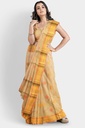 Half White Saree with Golden Zari and Geometrical Motif with Unstitched Blouse  INR₹94000
