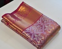 Pastel Pink - Tissue Semi-Silk Saree with Silver Zari Weaving